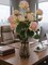 Pink & Green Rose Spray: Set of 12, 27-Inch, Silk Roses by Floral Home®